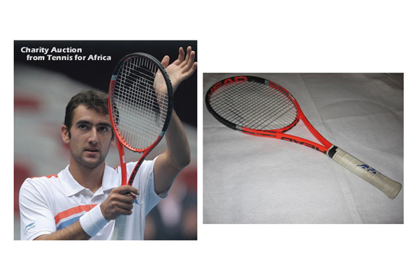 Racchetta donata da Marin Cilic