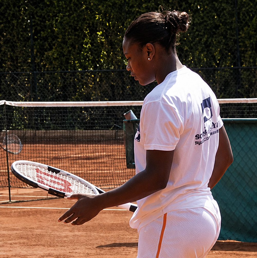 Serena Williams con T-shirt Tennis for Africa